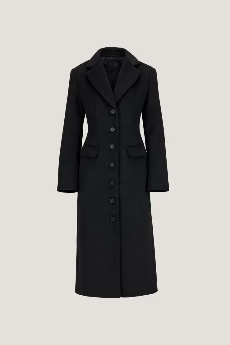 Cinched Wool Coat