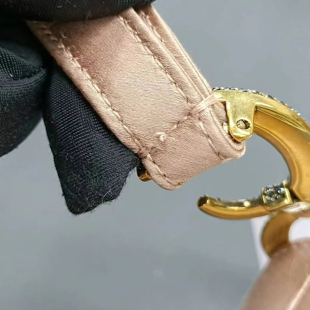 Saddle Bag with Crystal Buckle Handbag