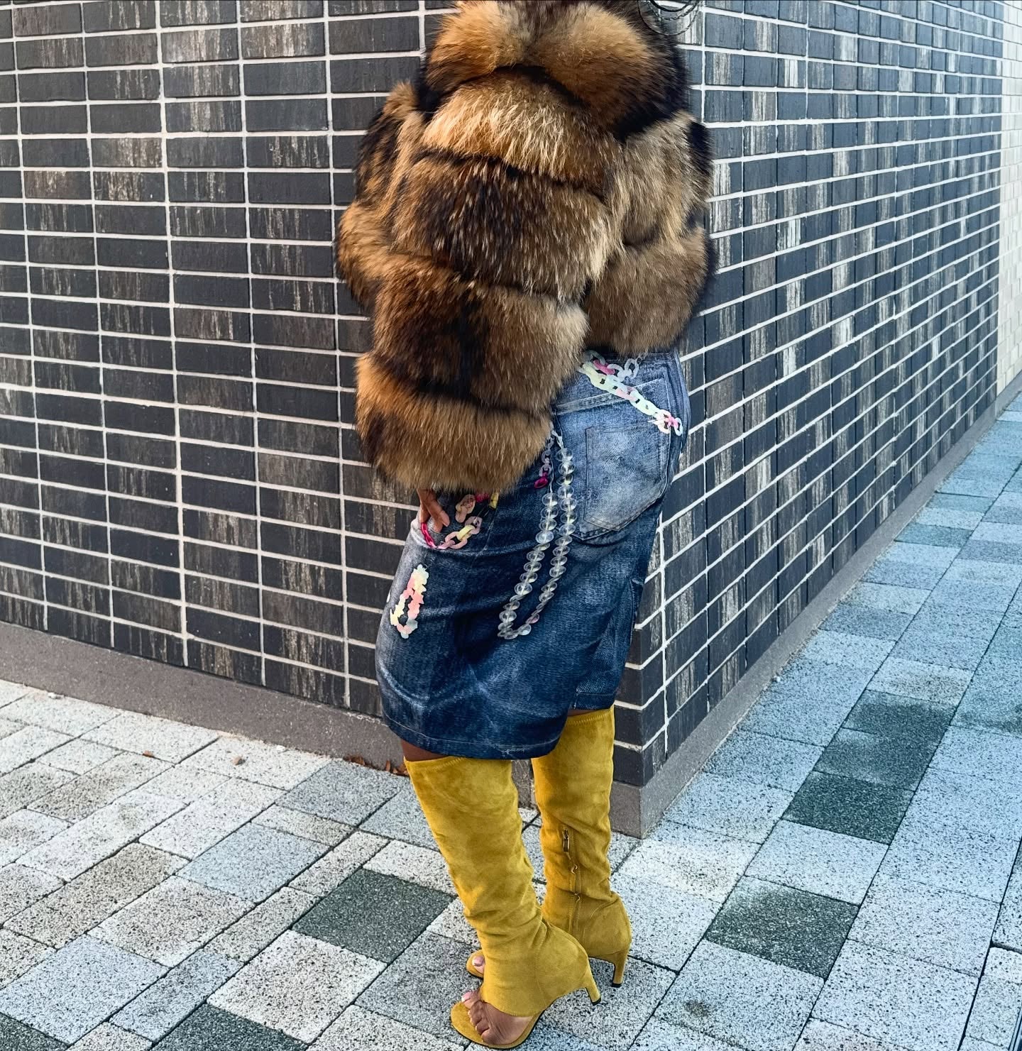 Women's Crop Fox Bomber