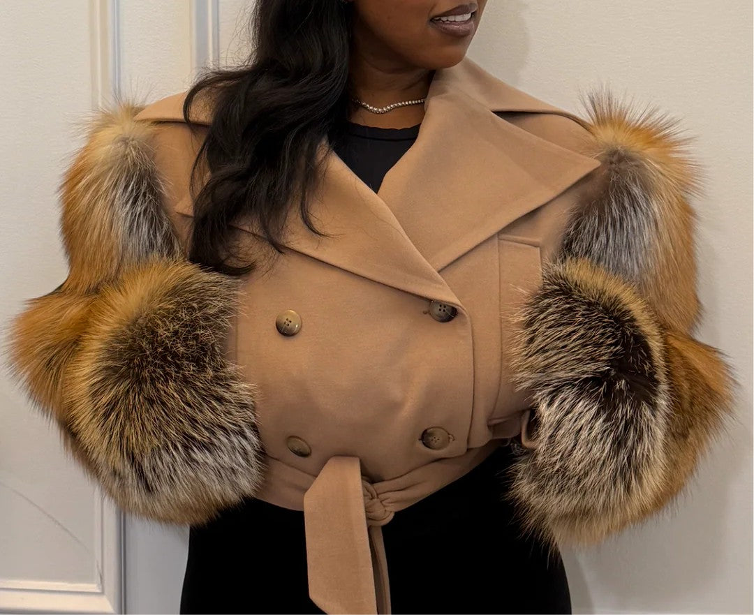 🔥Last Day Promotion 49% OFF🔥Plush Sleeves Short Coat