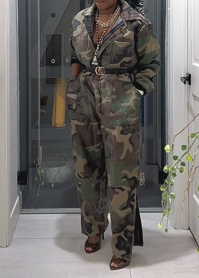 Chic Camo Jumpsuit