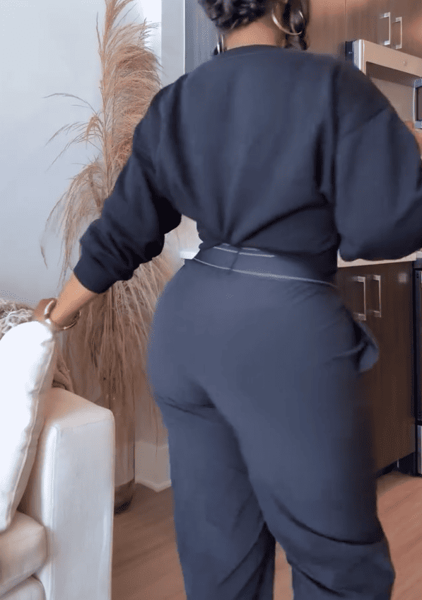 Cropped Crewneck & Pants Set