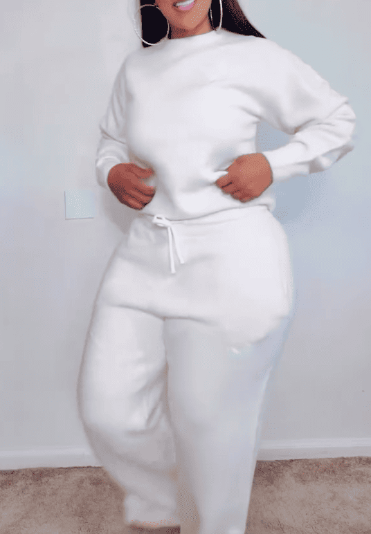 Crew Neck Sweatshirt & Pants Set