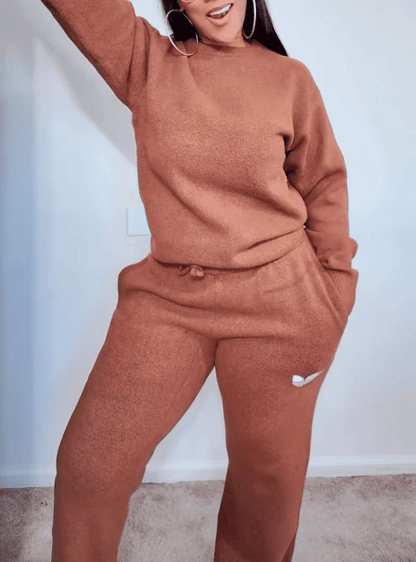 Crew Neck Sweatshirt & Pants Set