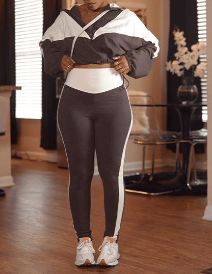 Sporty Chic Two-Piece Sweatsuit Set