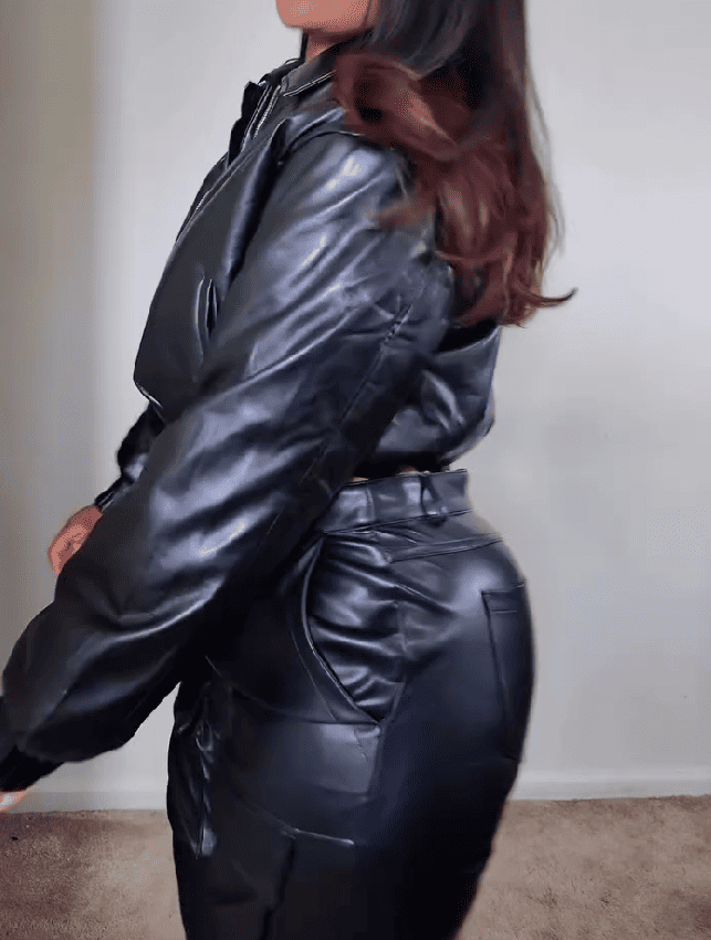 2025 Faux Leather Vintage 2pc Set