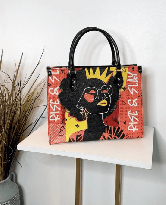 Orange Leather Handbag