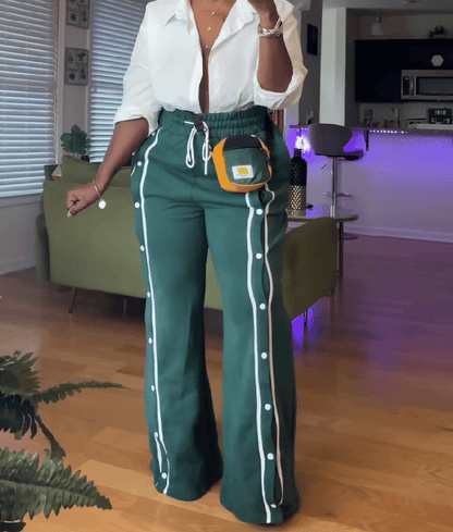 Button-down Track Pants