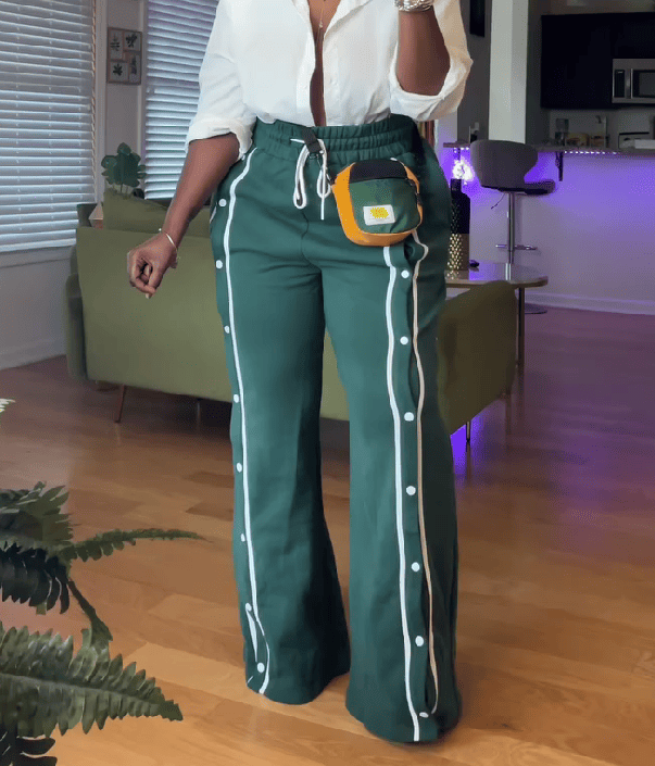 Button-down Track Pants