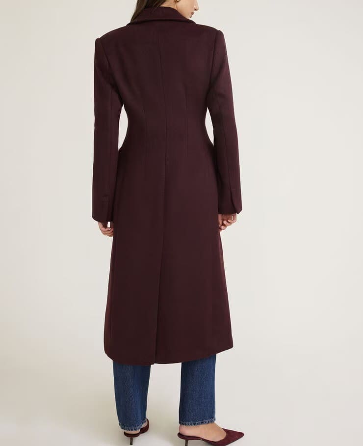 Cinched Wool Coat