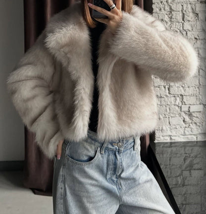 Cropped Fur Coat