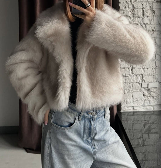 Cropped Fur Coat