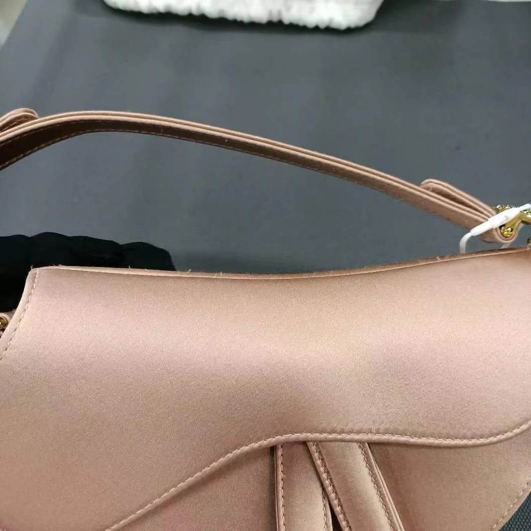 Saddle Bag with Crystal Buckle Handbag