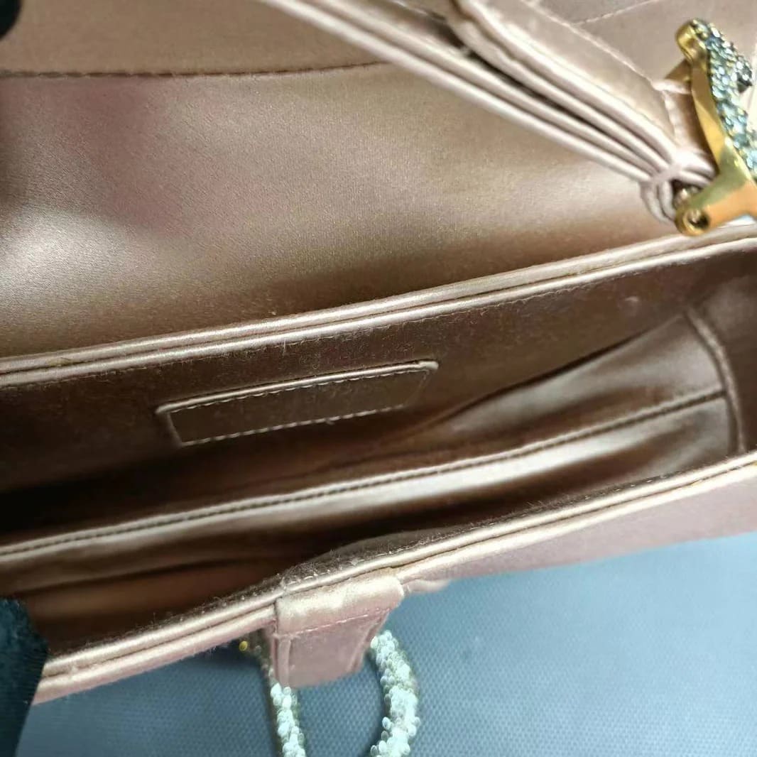 Saddle Bag with Crystal Buckle Handbag