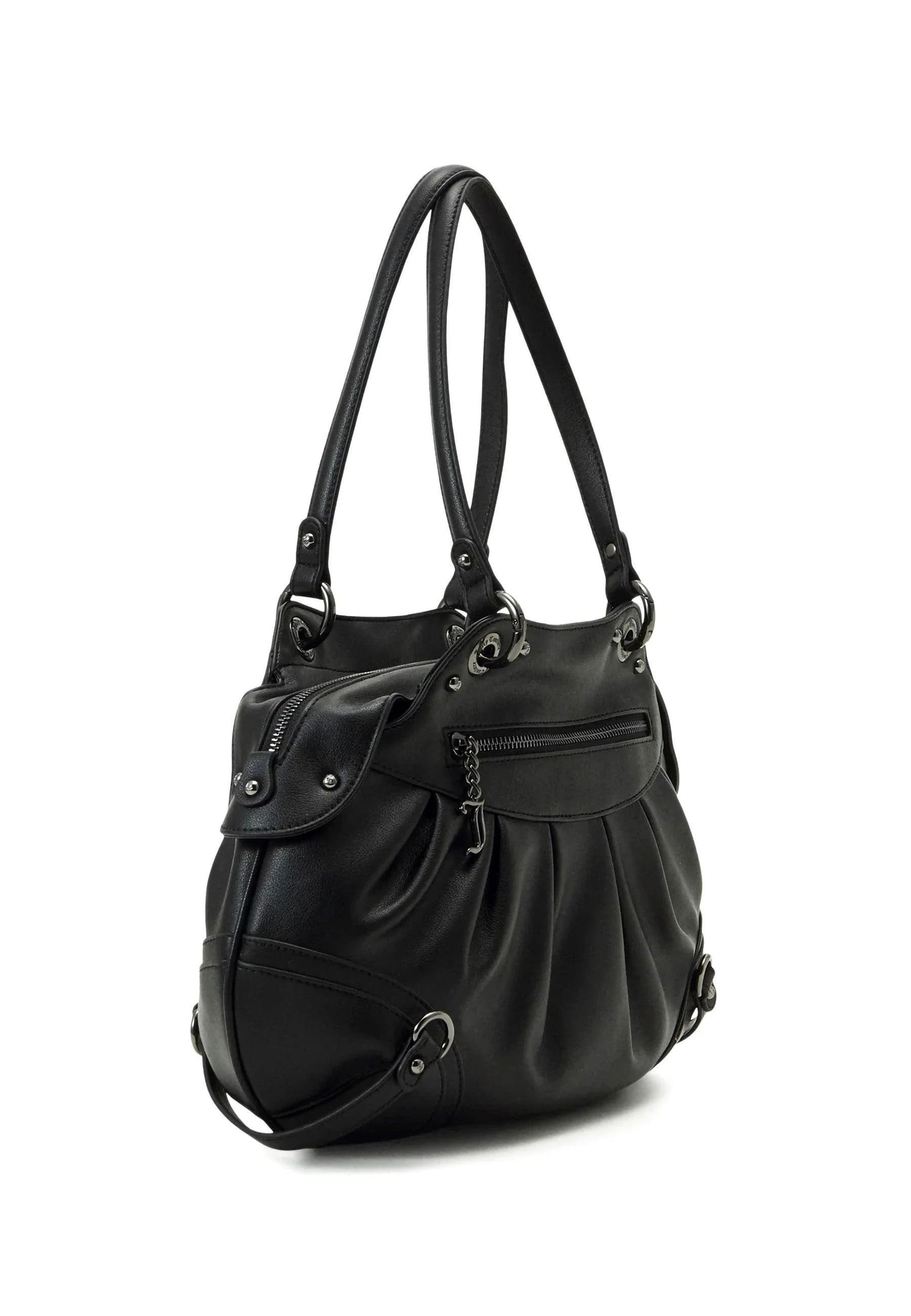 Black Love leather handbag