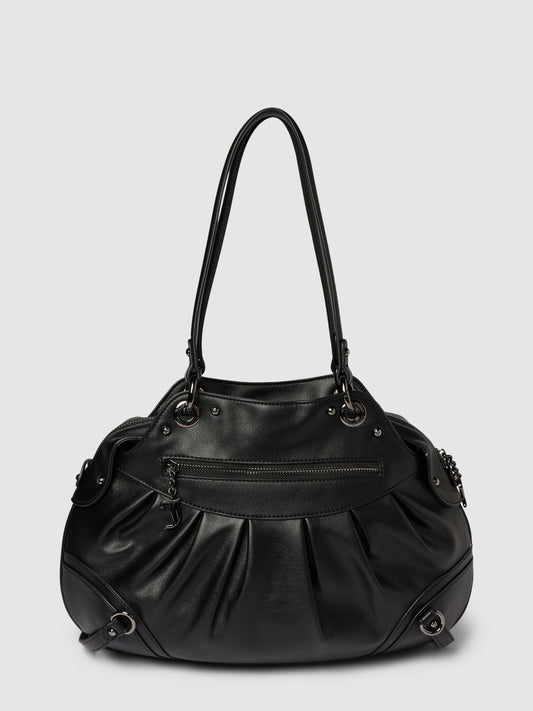 Black Love leather handbag