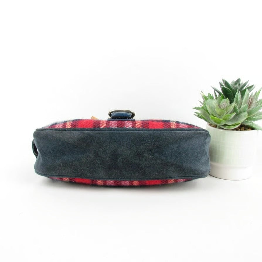 Vintage Wool Plaid Bag
