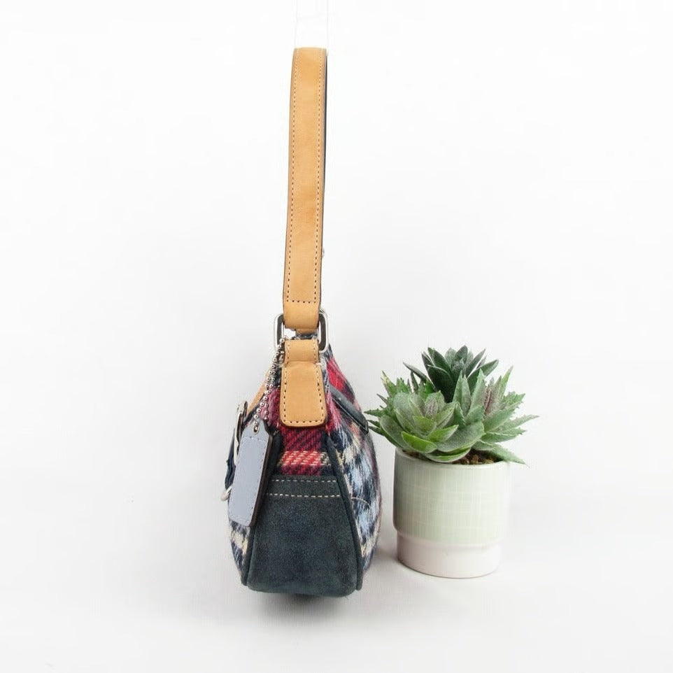 Vintage Wool Plaid Bag