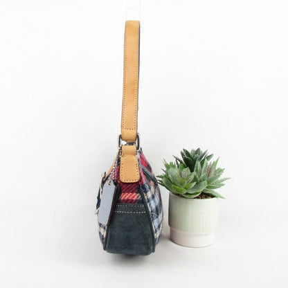 Vintage Wool Plaid Bag