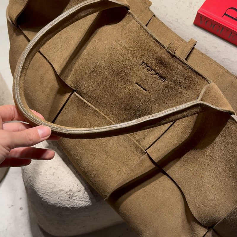 Patchwork Large Suede Tote Bag