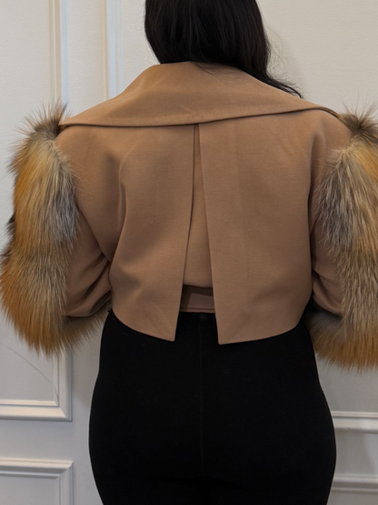 🔥Last Day Promotion 49% OFF🔥Plush Sleeves Short Coat