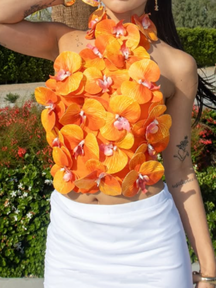 Fab Three-dimensional Petal Top