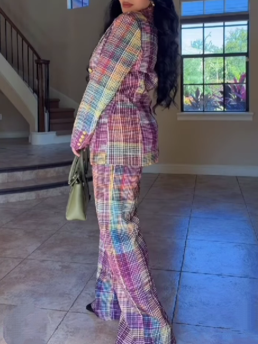 Multicolor Plaid Lassel Jacket
